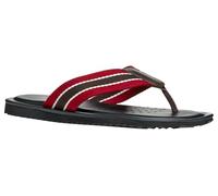 Geox Men's U ERICE B Slide Sandal, Dk Coffee/Red, 9 UK