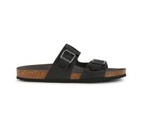 Geox Men's U Ghita B Slide Sandal, black, 9 UK