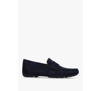 Geox Mens U Kosmopolis + Grip Navy Suede Loafers Mens Eu Sizes: 41, Colour: Navy Suede