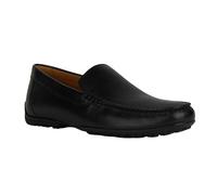 (10.5 UK, Black) Geox Mens U Kosmopolis Leather Grip Moccasins