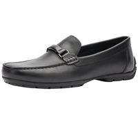 Geox Men's u Moner w 2fit a Moccasin, Black, 4 UK