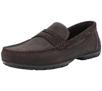 Geox Men's u Moner w 2fit d Moccasin, Dk Brown, 7.5 UK