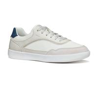 Geox Men's U RIETI A Sneaker, White/Off White, 8 UK