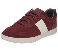 Geox Men's U Rieti Sneaker, Wine Lt Grey, 9 UK