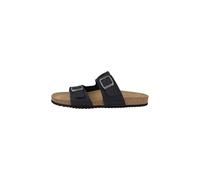 Geox Men's U SANDAL GHITA B Slide, Black, 6 UK