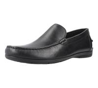 Geox Men's U Siron A Moccasin, Black, 8 UK