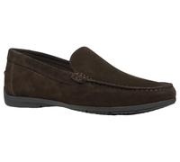 Geox Men's U SIRON A Moccasin, Dark Brown, 7.5 UK