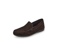 Geox Men's U SIRON A Moccasin, Dark Brown, 9 UK