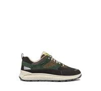 Geox Men's U Spherica 4x4 B ABX Sneaker, Dk Coffee Dk Green, 8 UK