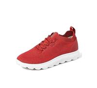 Geox Men's U Spherica A Trainers, Dark Red Light Grey, 46 EU Schmal