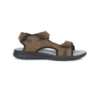 GEOX for man. U25ELA 0BC14 Sandals U Spherica Ec5 brown (46), Flat, Velcro, Casual, Sport, Beachwear