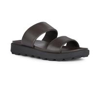Geox Men's U Spherica Ec6 A Slide Sandal, dark brown, 8 UK