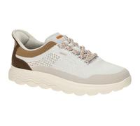 Geox Men's U Spherica Plus E Trainers, Off White/Brown, 44 EU