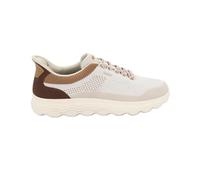 Geox Men's U Spherica Plus E Trainers, Off White/Brown, 47 EU