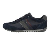 Geox Men's U Wells C Sneakers, Navy Dk Burgundy, 11 UK