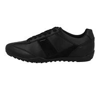 Geox Men's U Wells Sneakers, Black, 10.5 UK
