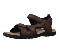 GEOX for man. U4224A 000ME Brown Strada Sandals (40), Flat, Velcro, Casual