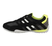 Geox Men's Uomo Snake A Sneaker, Black Fluo Yellow, 10.5 UK