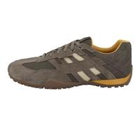Geox Men's Uomo Snake A Sneaker, Dove Grey Lt Taupe, 8 UK