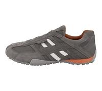 Geox Mens Uomo Snake L Sneakers, Lt Grey Anthracite, 6 UK