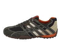 Geox Men's Uomo Snake Sneakers, Dk Grey Off White, 7 UK