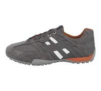 Geox Men's Uomo Snake Sneakers, Lt Grey Anthracite, 9 UK
