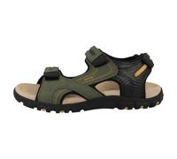 Geox Men's Uomo Strada D Sandal, Musk/Black, 40 EU