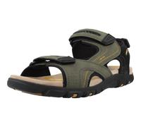 Geox Men's Uomo Strada D Sandal, Musk/Black, 43 EU