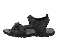 Geox Mens Uomo Strada Sandals, Black, 8 UK