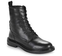 GEOX for woman. D46WYG 00043 Serilda Leather Ankle Boots black (38), Flat, 1 to 3 cm, Zip, Casual