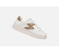 Geox Mikiroshi Girl Glitter Shoes In White & Rose Gold - Size UK 4 - New Boxed
