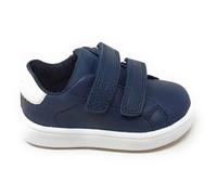 Geox Minicub B656TA Blue Shoe for Child with Double Strap, Removable Insole in Leather, Ergonomic and Cushioned, blue navy, 4 UK