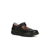 Geox Naimara Diamond Bow Girls Black School Shoe