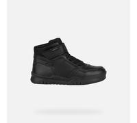 Geox Boys' Trainers J Perth Boy F, Black, UK 11.5
