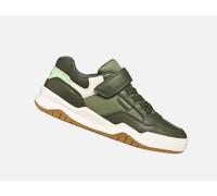 Geox J Perth Boy E Sneaker, Military, 3 UK