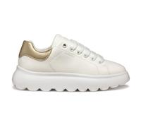 Geox Puffpop Girls Trainers Casual Everyday Fashion Junior Patent Sneakers White