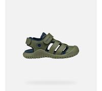 Geox J S. Fusbetto Pro Bo Sandal, Sage Navy, 5 UK