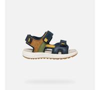 GEOX Sandal Alben Boy Navy/ochre Yellow, Size: 38