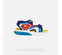 Geox Boys J Ciberdron B Sandal, Lt Blue Red, 7.5 UK Child
