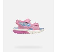 Geox J SANDAL CIBERDRON G, Girls’ Sandal, Pink/Lt Sky,