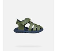 Geox B Sandal Fusbetto Bo sandalsBaby boy, Sage Navy, 21 EU