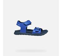 Geox J FUSBETTO BO Sandal, Royal/Navy, 24 EU