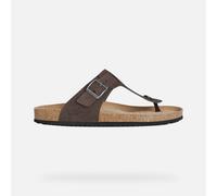 GEOX Sandal Ghita Man Dark Coffee, Size: 41