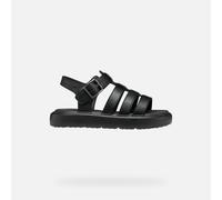 Geox J Sandal Kodette Gir, Black, 34 EU
