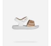 GEOX Sandal Lightfloppy Toddler Girl White/gold, Size: 24