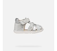 Geox Baby Girls B Sandal Macchia Gir, White Silver, 2.5 UK Child