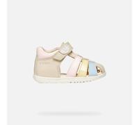 Geox B SANDAL MACCHIA GIR, Baby - Mädchen Sandal, Lt Ivory/Lt Yellow,