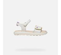 Geox J Sandal Puffypop Gi, White/Multicolor, EU 34 / UK 2