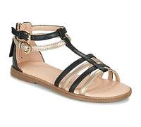 Geox Girls J Karly Sandals, Black Platinum, 11.5 UK