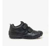 GEOX SAVAGE A Boys Leather School Shoes Black - UK 2.5 / EUR 35
